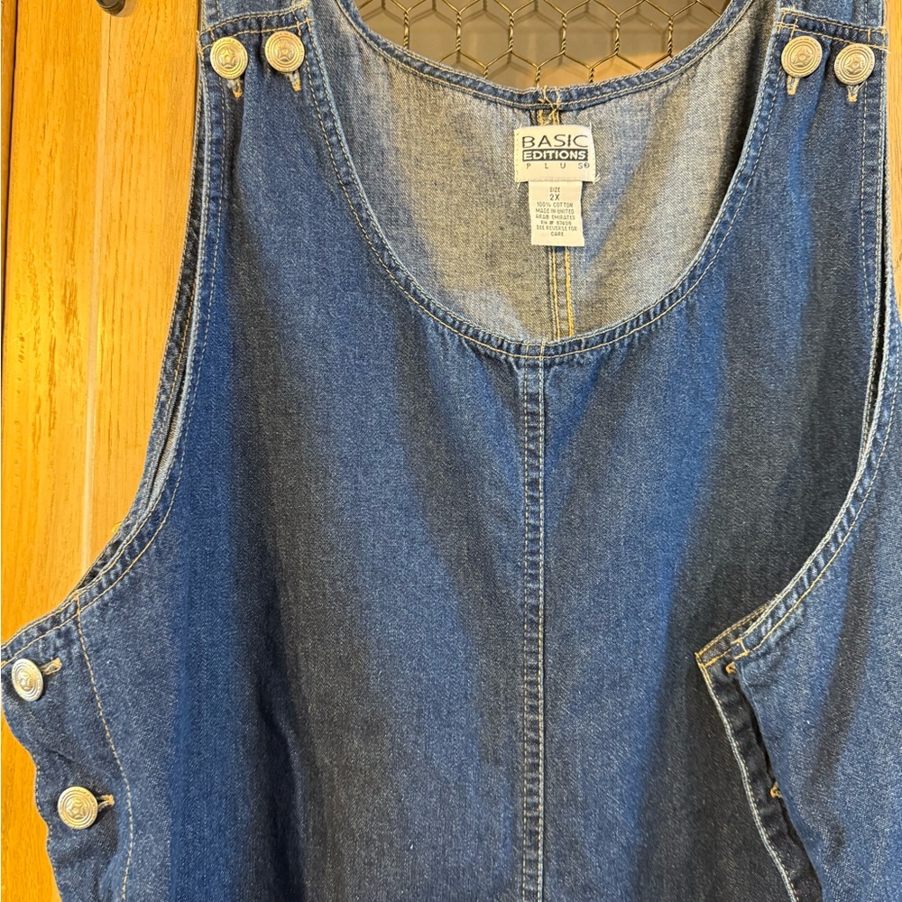 Vintage Basic Editions Blue Denim Dress - Picture 2 of 5